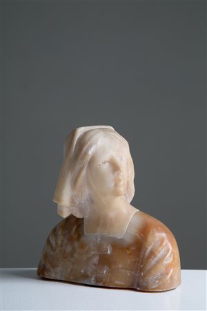Two-toned alabaster sculpture. 20th century