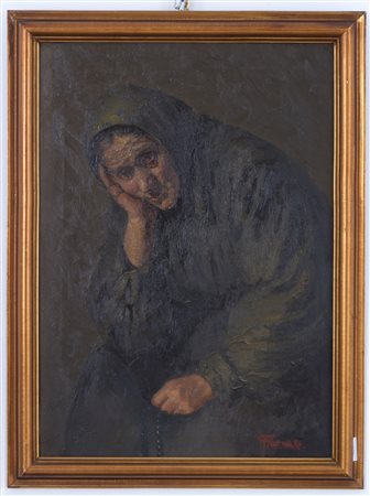 Oil painting on canvas. C. FORNARI. Early 20th c