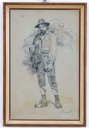 F. P. MICHETTI. Watercolour on paper in a frame