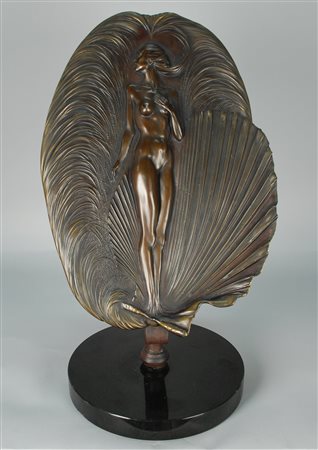 W. A. KOSSUTH. Bronze sculpture on a marble base 