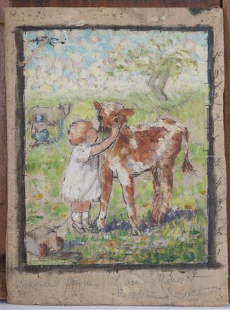 Oil painting on canvas. Signed. 20th century