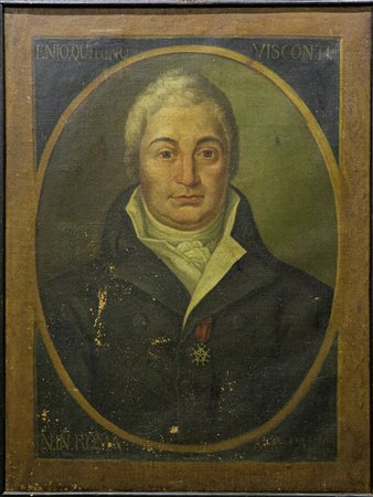 Oil painting on canvas. Early 19th century