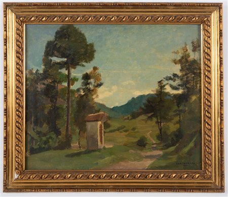 CARLO PRADA. Oil painting on canvas. 1931