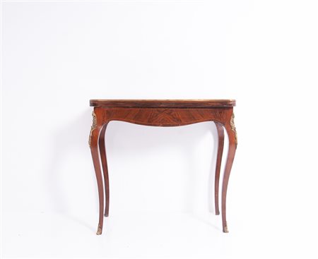 Board game in wood and bronze. 19th century