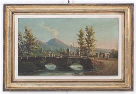 Oil painting on canvas. Late 19th century