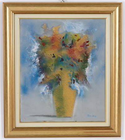 Mixed technique on canvas. MINZIO. 20th century