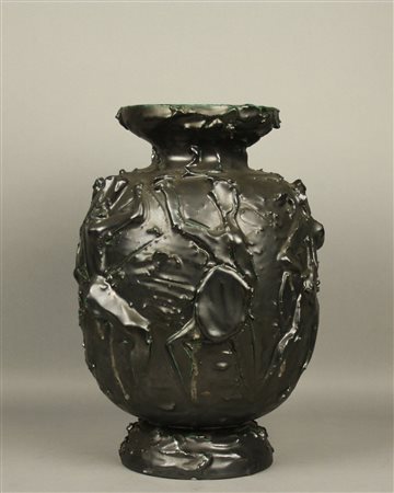 FEDERICO QUATRINI. Ceramic vase. Signed and dated 1959