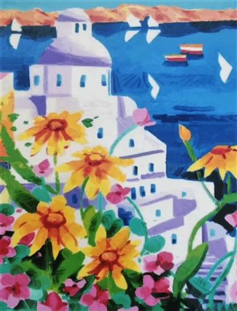 Athos Faccincani “Fiori gialli a Santorini”