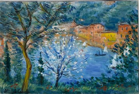 Michele Cascella “Piccola veduta di Portofino”