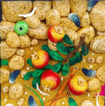 Piero Gilardi “Melograni sulla spiaggia” 2013