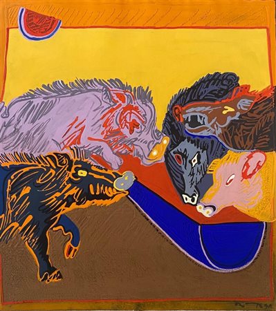 Josè Ortega “Cerdos Comiendo”