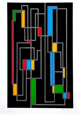 NIGRO MARIO Pistoia 1917-Livorno 1992 “Pannello in nero”  
