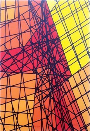 NIGRO MARIO Pistoia 1917-Livorno 1992 “Tensioni reticolari-tempo e spazio” 