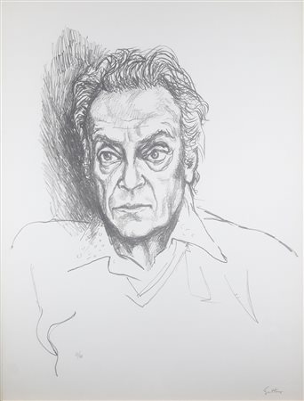 GUTTUSO RENATO Bagheria 1911-Roma 1987 “Autoritratto” 