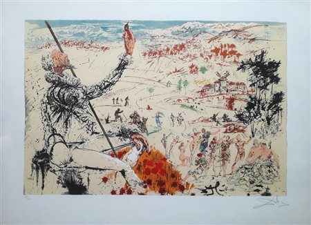 DALI’ SALVADOR Figueres 1904-1989 “Senza titolo” 