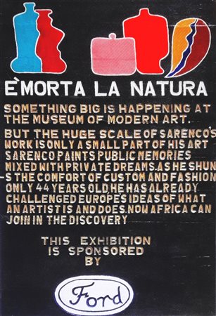 SARENCO (ISAIA MABELLINI) Brescia 1945-2017 “E’ morta la natura”