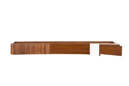 ICO PARISI. Unique console table in wood. 1950s