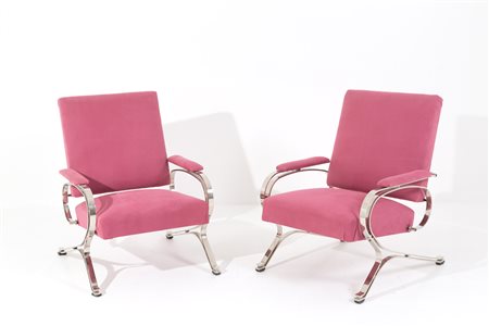 G. MOSCATELLI. Two Micaela armchairs. FORMANOVA