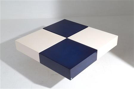 CESARE AUGUSTO NAVA. White coffee-table. 70s 