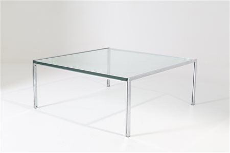 ROSS LITTELL. Steel table. ICF. 1970s