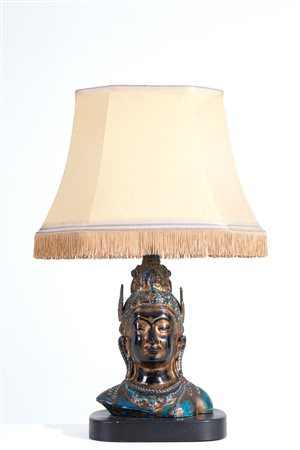 Ceramic table lamp. ZACCAGNINI. Early 20th c