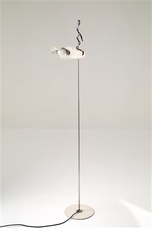 JOE COLOMBO. Spider floor lamp in steel. OLUCE