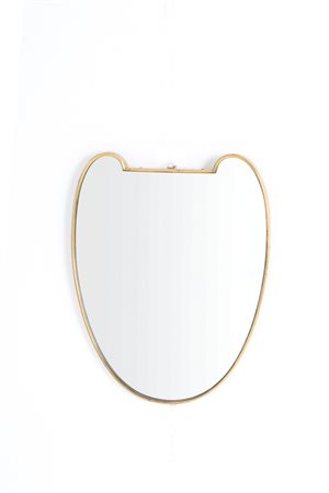 Brass mirror. Italy. 1950s