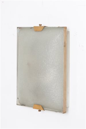 1122 chandelier in glass and brass STILNOVO 1960s