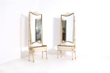 PIETRO LINGERI (Attr). Two wall mirrors. 1940s