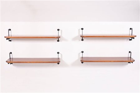 BBPR (Attr). Modular wall bookcase. 1950s