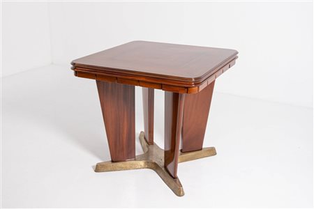 GIORGIO RAMPONI. Walnut game table. 1950s