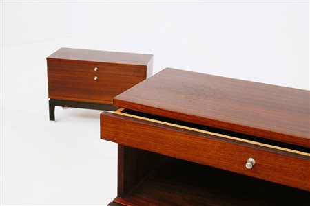 Pair of wooden bedside by MIM. 1960s