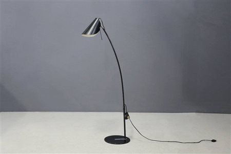 Iron and aluminium lamp. Italy. 1950-60s