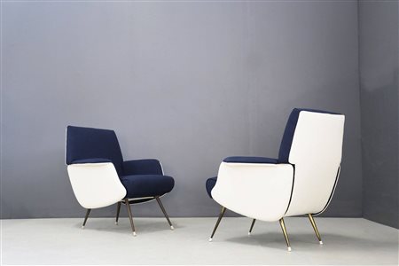 GIUSEPPE ROSSI per ALBIZZATE. Pair of armachairs