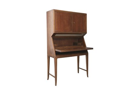 Wooden bar cabinet. Italy. 1950s
