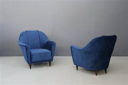 ICO PARISI. Pair of armchairs. ARIBERTO COLOMBO. 1950s