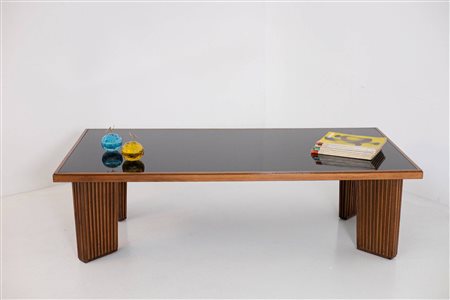 EUGENIO QUARTI (Attr). Wooden table. 1950s