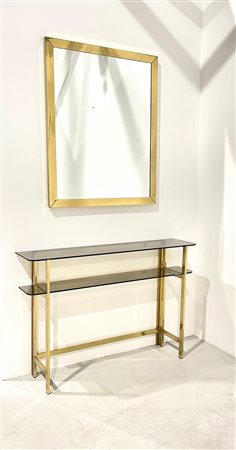 ROMEO REGA (Attr). Consolle table with mirror