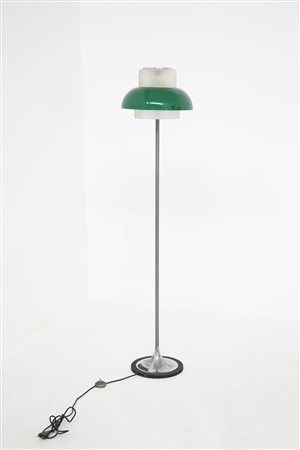 STILNOVO. Floor lamp in glass. 1960s