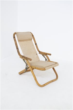 DEL VERA. Bamboo lounge chair. 1950s