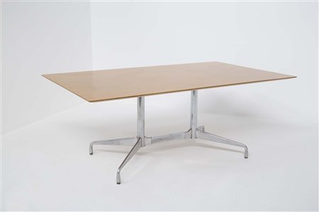 CHARLES EAMES. Conferenze wooden and aluminium table. 