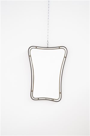 FONTANA ARTE. Brass mirror. 1950s