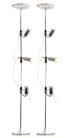 GOFFREDO REGGIANI. Two floor lamps. 1970s