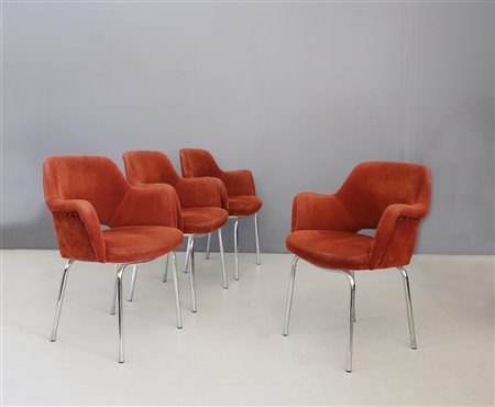 EERO SAARINEN. Four armchairs. KNOLL. 1950s