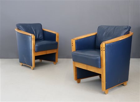 UMBERTO ASNAGO. Two armchairs. GIORGETTI. 1990