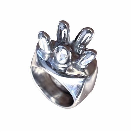 ETTORE SOTTSASS for ARNOLFO DI CAMBIO Silver Ring