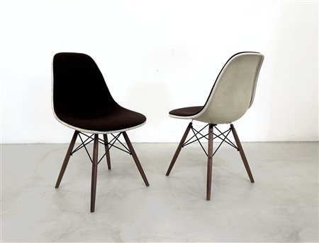 CHARLES EAMES for HERMAN MILLER. Two DSW Chairs