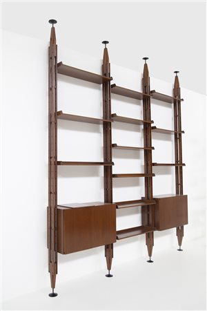FRANCO ALBINI. Bookcase LB7. POGGI PAVIA. 1950s