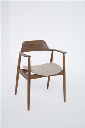 PHILLIP LLOYD POWELL (Attr.). Wooden Armchair. 1950s