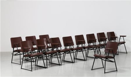 BBPR(Attr) Twelve chairs from Michelin Sport Club